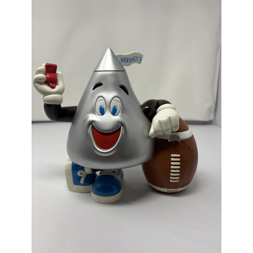 Vintage Hershey Kiss Plastic Dispenser 1999 Football Chocolate Candy Decor Sport
